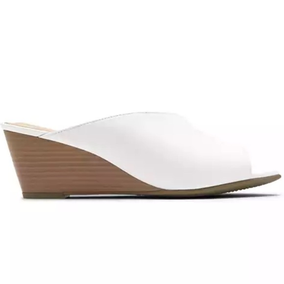 NWT Rockport Total Motion Wedge Leather Sandals - Picture 2 of 11